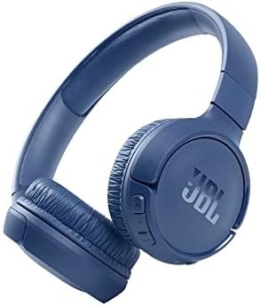 JBL Tune 510BT: Wireless On-Ear Headphones with Purebass Sound - Blue (Renewed)