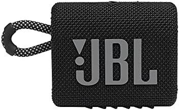 JBL Go 3: Portable Speaker with Bluetooth, Built-in Battery, Waterproof and Dustproof Feature - Black