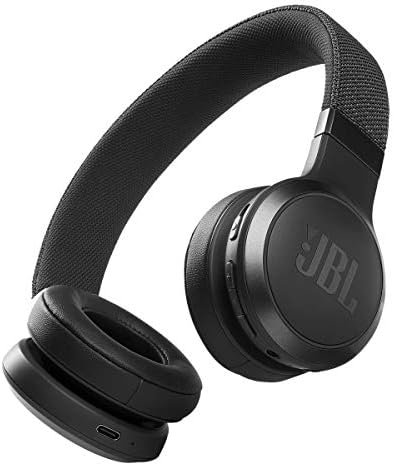 JBL Live 460NC – Wireless On-Ear Noise Cancelling Headphones with Long Battery Life and Voice Assistant Control – Black, Medium