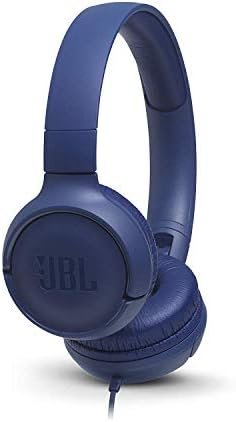 JBL TUNE 500 - Wired On-Ear Headphones - Blue