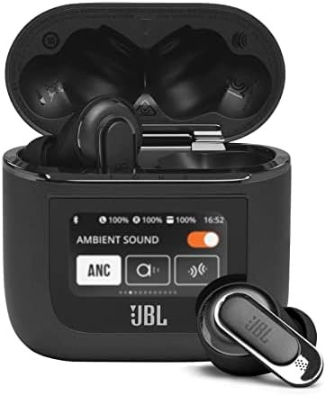 JBL Tour Pro 2 (Black) – True Wireless Noise Cancelling Earbuds, Small