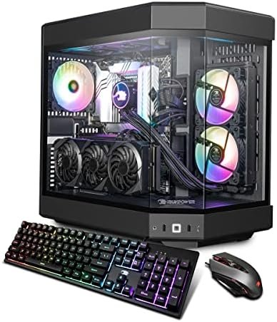 iBUYPOWER Y60 Black Gaming PC Computer Desktop Y60BI9N4702 (Intel Core i9 14900KF, RTX 4070 12GB, 32GB DDR5 5600 RGB (16×2), 2TB NVMe, WiFi Ready, Windows 11 Home)