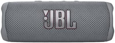JBL Flip 6 – Portable Bluetooth Speaker, powerful sound and deep bass, IPX7 waterproof, 12 hours of playtime, JBL PartyBoost for multiple speaker pairing, for home, outdoor and travel (Grey)