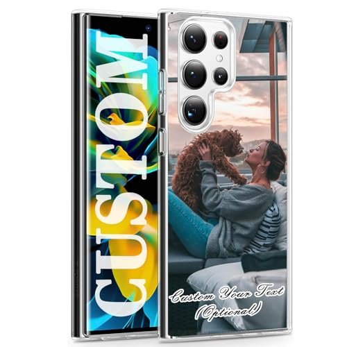 Custom Photo Phone Case, Personalized Gifts for Samsung Galaxy S24 S23 S21 FE S22 Plus S21 Ultra S20 A13 A23 A33 5G M52 Ultra A14 A54 A03S A53 Full Series, Make Your Own Men Women Cover Cases Gift Custom Photo Phone Case, Personalized Gifts for Samsung Galaxy S24 S23 S21 FE S22 Plus S21 Ultra S20 A13 A23 A33 5G M52 Ultra A14 A54 A03S A53 Full Series, Make Your Own Men Women Cover Cases Gift