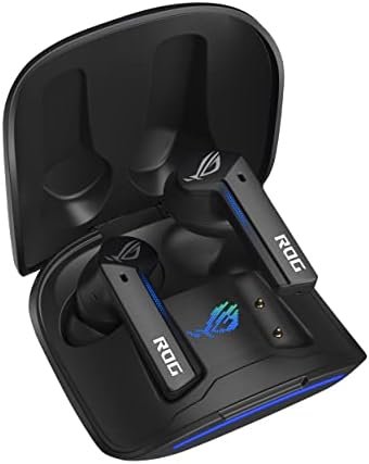ASUS ROG Cetra True Wireless Gaming Earbuds, Low-Latency Bluetooth Earbuds, Active Noise Cancelation, 27-Hour Battery Life, IPX4 Water Resistance, Headphone with Wireless Charging,Black