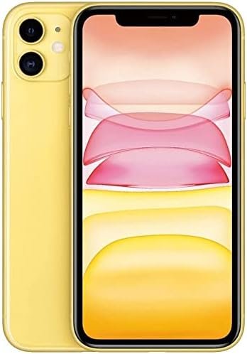 Apple iPhone 11, US Version, 64GB, Yellow – Unlocked (Renewed)
