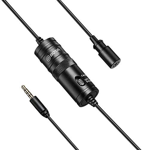 BOYA Microphones by-M1 Compact Smartphone Camera DSLR Lavalier Microphones for iPhone Android Samsung Sony Nikon (19.7ft) BOYA Microphones by-M1 Compact Smartphone Camera DSLR Lavalier Microphones for iPhone Android Samsung Sony Nikon (19.7ft)