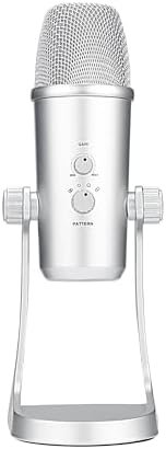 BOYA USB Microphone, Condenser Recording Microphone for Recording YouTube Streaming Gaming, Plug Play Podcast Microphone for PC/Mac/iOS/Android/Windows