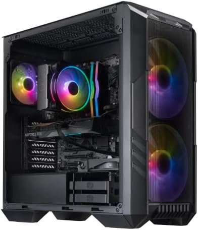 Cooler Master HAF 5 Pro High Performance Gaming PC – Intel i5 12400F – NVIDIA GeForce RTX 4060-16GB DDR4 3200MHz – 1TB M.2 NVMe SSD – WiFi – Windows 11 – Desktop Computer