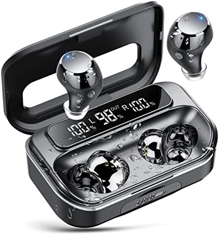 Ear buds Wireless Bluetooth Earbuds Bluetooth 5.3 Headphones with LED Power Display 128H Playtime in-Ear 2024 Earphones IPX7 Waterproof Sport Wireless Earbuds with Noise Cancelling Mic for iOS/Android