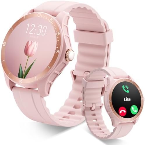 Fitness Smart Watch for Women, Quican iOS Android Compatible Bluetooth Watch, Activity Tracker with Heart Rate/Sleep Monitor/Calorie Counter, Reloj Inteligente Support 100 Sports, IP68 Waterproof