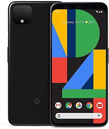 Google Pixel 4 XL, 128 GB, Black, Unlocked (Renewed)