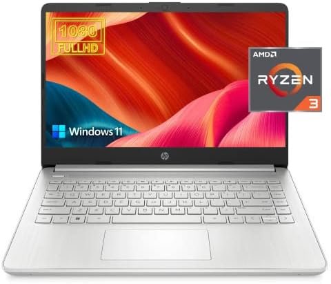 HP 2023 Newest 14 Laptop for Productivity and Entertainment,14" FHD Display, 16GB RAM, 1TB SSD, AMD Ryzen 3 Processor Upto 3.5GHz, Type-C, HDMI, Fast Charge, 10 Hrs Long Battery Life, Windows 11