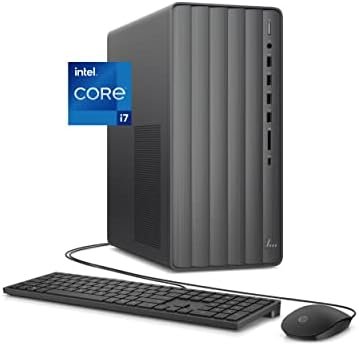 HP Envy Desktop, 12th Gen Intel Core i7-12700, 16 GB RAM, 512 GB SSD & 1 TB SATA Hard Drive, Windows 11 Pro, Wi-Fi & Bluetooth, Wired Keyboard & Mouse, Pre-Built PC Tower (TE01-3022, 2022)