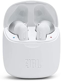 JBL Tune 225TWS True Wireless Earbud Headphones – JBL Pure Bass Sound, Bluetooth, 25H Battery, Dual Connect, Native Voice Assistant (White) (Renewed)