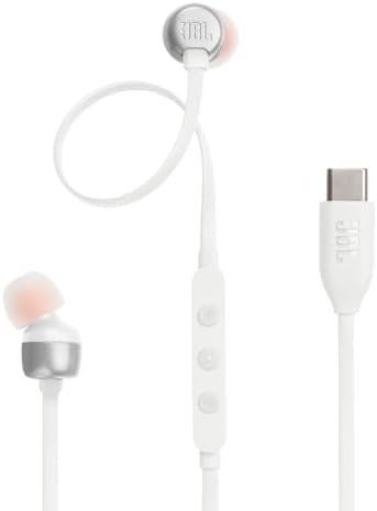 JBL Tune 310C – Wired Hi-Res in-Ear Headphones, Tangle-Free Flat Cable, 3-Button Remote with Microphone (White) JBL Tune 310C – Wired Hi-Res in-Ear Headphones, Tangle-Free Flat Cable, 3-Button Remote with Microphone (White)