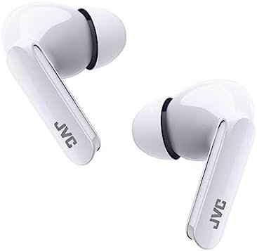 JVC Ultra Compact True Wireless Earbuds Headphones, Total 12 Hour Battery Life, Sound with 13mm Driver, USB-C Connection – HAB5TW (White)