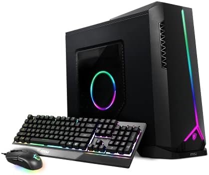 MSI Aegis SE Gaming Desktop: Intel Core i5-12400F, Geforce RTX 3050, 16GB DDR5, 500GB m.2 SSD, 80+ Gold PSU, WiFi, Keyboard & Mouse, DIY Friendly, Windows 11 Home: 12TA-810US