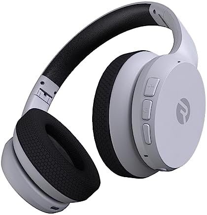 Raycon Fitness Headphones – Wireless Over-Ear-Headphones with 45 Hours of Battery, Active Noise Cancellation, Awareness Mode, 3 Quick Swap Ear Cushions, IPX4 Water Resistance (White)