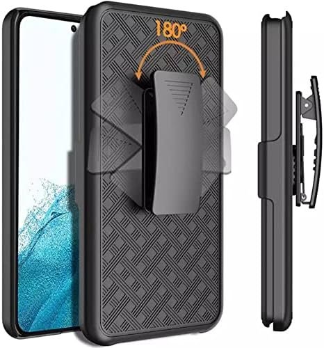 Rome Tech Belt Clip Phone Case for Samsung Galaxy A54 5G 6.4″ – SM-A546 – Slim Heavy Duty Rugged Slide Hip Holster Cover with Kickstand Compatible with Galaxy A54 5G – Black