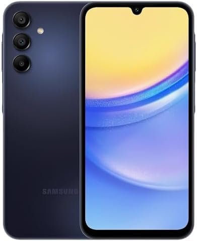 SAMSUNG Galaxy A15 5G Dual SIM (256GB, 2024) 6.5″ 90Hz AMOLED, 50MP Camera, 4G Volte (Fully Unlocked International Model for AT&T, T-Mobile, Verizon, Global) A156M/DSN (w/ 256GB SD Card, Blue Black)