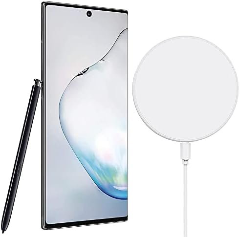 SAMSUNG Galaxy Note 10+ Plus (256GB, 12GB) 6.8″ QHD+ AMOLED, Snapdragon 855, 4300mAh Battery, 4G LTE Fully Unlocked (T-Mobile, Verizon, Global) N975U1 US Model (w/Wireless Charger Pad, Aura Black)
