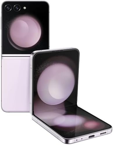 SAMSUNG Galaxy Z Flip 5 Cell Phone, Factory Unlocked Android Smartphone, 256GB, Compact, Foldable Design, US Version, 2023, Lavender (Renewed)