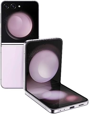 SAMSUNG Galaxy Z Flip5 AI Phone, 512GB Unlocked Android Smartphone, Compact, Foldable Design, One-Hand Control, Best Selfies, Full Cover Screen, Hands-Free Use, US Version, 2023, Lavender SAMSUNG Galaxy Z Flip5 AI Phone, 512GB Unlocked Android Smartphone, Compact, Foldable Design, One-Hand Control, Best Selfies, Full Cover Screen, Hands-Free Use, US Version, 2023, Lavender