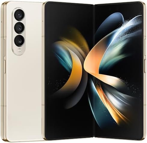SAMSUNG Galaxy Z Fold 4 Factory Unlocked 512GB Beige SM-F936U1 (Renewed)