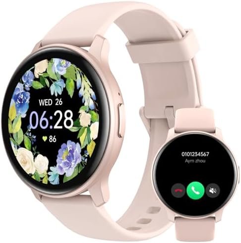 Smart Watch for Women Men Answer/Make Calls/Quick Text Reply/AI Voice Control, Smartwatch for Android Phones iPhone Samsung Compatible IP68 Fitness Tracker Heart Rate Blood Oxygen Sleep Monitor