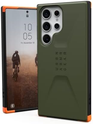 URBAN ARMOR GEAR UAG Designed for Samsung Galaxy S23 Ultra Case 6.8″ Civilian Olive Drab Green – Premium Rugged Slim Fit Shockproof Impact Resistant Protective Cover