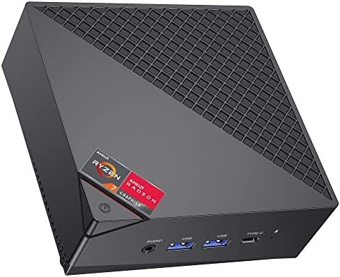 ACEMAGICIAN [Dual LAN Mini Gaming PC] AMD Ryzen 7 5700U Mini PC (8C/16T, up to 4.3Ghz) 16GB DDR4 512GB NVMe SSD Mini Computers, 4K Triple Display Mini Desktop Bluetooth/WiFi 6/Dual Channel