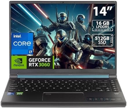 Acer Predator Triton 300 SE 14-inch WUXGA 165Hz, 512GB SSD, i7-12700H Gaming Laptop (16GB RAM, GeForce RTX 3060, Backlit Keyboard, Windows 11 Home, Titanium Gray) PT314-52s-747P, 2022 Model