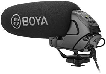 BOYA BY-BM3031 – Supercardioid Condenser Microphone That Delivers Sound for DSLRs, camcorders, Audio recorders and More, Black