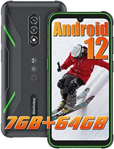 Blackview Rugged Smartphone Unlocked BV5200 Pro (2023) Rugged Phone, 7GB+64GB/1TB Rugged Cell Phone, Android 12 Smartphone, ArcSoft® 13MP, 6.1”HD+,Face ID, NFC, 5180mAh Battery, Glove Mode