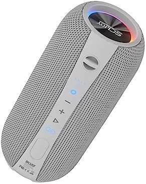 Bluetooth Speakers, 40W Speakers Bluetooth Wireless with Stereo Sound, Portable IPX7 Waterproof Outdoor Speakers with Bluetooth 5.2 for Home, Travel(Gray)
