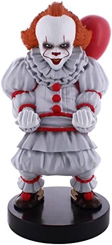 Exquisite Gaming: Warner Bros: Pennywise – Original Mobile Phone & Gaming Controller Holder, Device Stand, Cable Guys, IT Licensed Figure