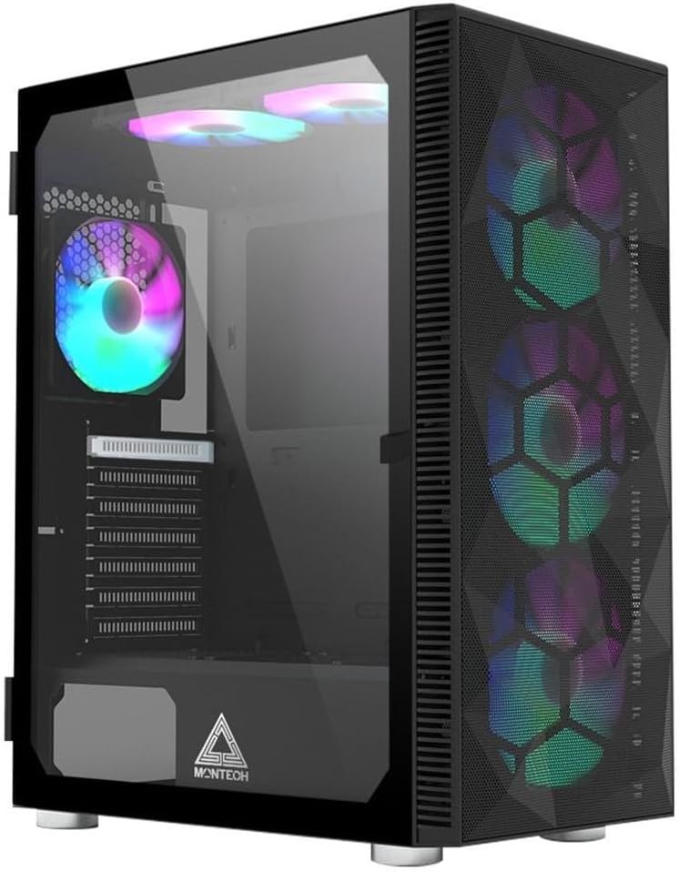 Gaming PC – RYZEN 5600X 3.7GHz, RTX 4060 8GB, 32GB RAM, 1TB NVMe SSD, 600w PSU, WiFi+Bluetooth, Win 11 Pro