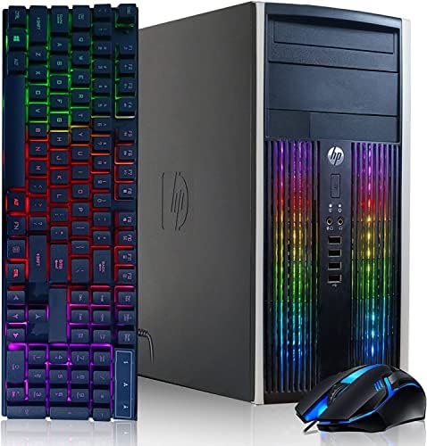 HP RGB Gaming PC Desktop Computer – Intel Quad I7 up to 3.8GHz, 16GB Memory, 128G SSD + 2TB, Radeon RX 580 8G, RGB Keyboard & Mouse, DVD, WiFi & Bluetooth, Win 10 Pro (Renewed) HP RGB Gaming PC Desktop Computer – Intel Quad I7 up to 3.8GHz, 16GB Memory, 128G SSD + 2TB, Radeon RX 580 8G, RGB Keyboard & Mouse, DVD, WiFi & Bluetooth, Win 10 Pro (Renewed)
