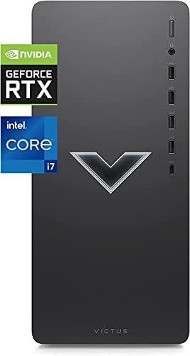 HP Victus 15L Gaming Desktop Computer, Intel Core i7-12700F(Up to 4.9GHz), NVIDIA GeForce RTX 2060 Super, 16GB RAM, 1TB PCIe SSD, WiFi 6, USB-A&C, Windows 11 Home, CUE Accessories