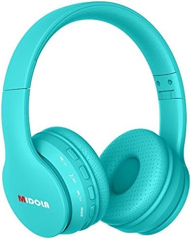 Headphones Bluetooth Wireless Kids Volume Limit 85dB /110dB Over Ear Foldable Noise Protection Headset AUX 3.5mm Cord Mic for Children Boy Girl Travel School Phone Pad Tablet PC Turquoise Headphones Bluetooth Wireless Kids Volume Limit 85dB /110dB Over Ear Foldable Noise Protection Headset AUX 3.5mm Cord Mic for Children Boy Girl Travel School Phone Pad Tablet PC Turquoise