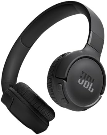 JBL Tune 520BT – Wireless On-Ear Headphones, Up to 57H Battery Life and Speed Charge, Lightweight, Comfortable and Foldable Design, Hands-Free Calls with Voice Aware (Black)