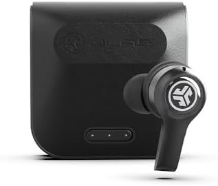 JLab JBuds Air Executive True Wireless Bluetooth Earbuds + Charging Case, Black, C3 Calling with Dual Microphones, Long Travel Playtime, Bluetooth 5.0 Connection, 3 EQ Sound Settings
