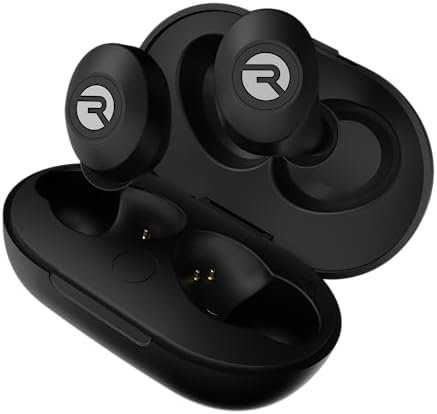Raycon Everyday Bluetooth Wireless Earbuds (2023 Edition) with Microphone- Stereo Sound in-Ear Bluetooth Headset True Wireless Earbuds 32 Hours Playtime (Matte Black)