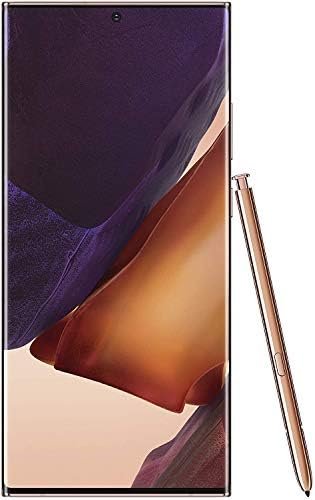 SAMSUNG Galaxy Note 20 Ultra 5G Cell Phone, Factory Unlocked Android Smartphone, 128GB, S Pen Included, Mobile Gaming, 6.9” Infinity-O Display Screen, Long Battery Life, US Version, Mystic Bronze