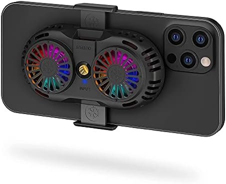 SakuraClub Semi-Conductor Phone Cooler, Cellphone Radiator with Dual Cooling Chip, Cooling Case for iOS/Android Phones, Fit for Mobile Gaming, Video Streaming, Car Driving (Need to Be Plugged in)