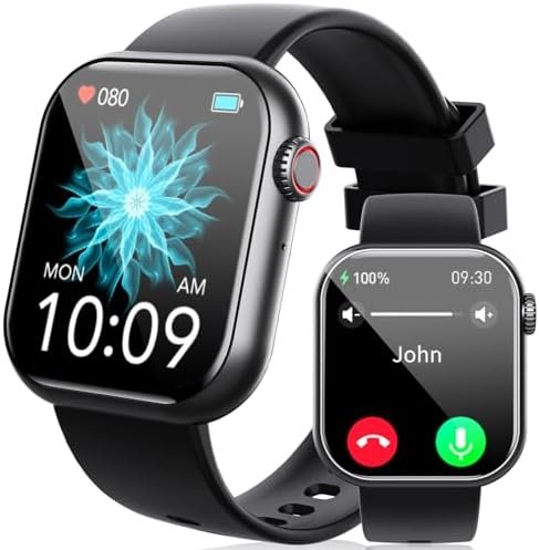 Smart Watch Bluetooth Answer & Make Call, Fitness Tracker Watch for Women Men,1.9″ HD Screen Smartwatch Android iOS Phones, 24/7 Heart Rate Sleep Monitor,Blood Oxygen Tracking, Step Calorie Counter