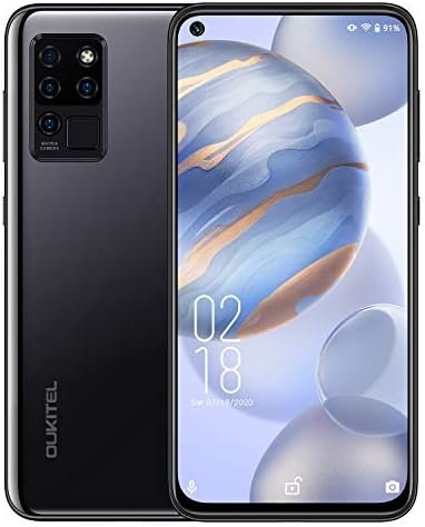 Smartphones Unlocked,Android 10 Cell Phone,2021 OUKITEL C21 6.4 Inch FHD+ Screen,20MP Front+4 Rear Cameras,Gaming Processor 4+64GB,4000mAh Battery,Dual SIM 4G Support T-Mobile AT&T,Fingerprint&Face ID
