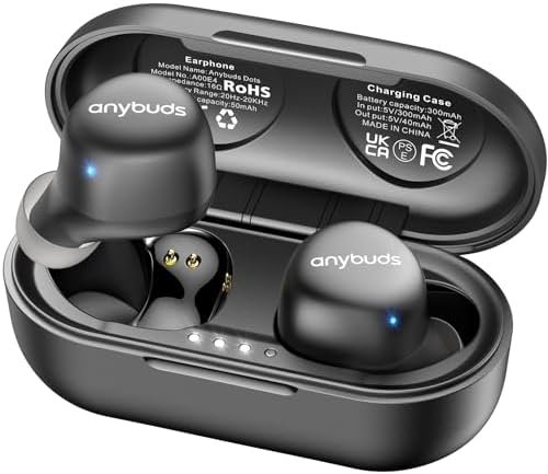 True Wireless Earbuds Bluetooth 5.3 Waterproof Ear Buds CD-Quality Sound 35H Playback Built-in Mic Long Distance Connection in-Ear Wireless Earphones for Sports with Shocking Bass Effect