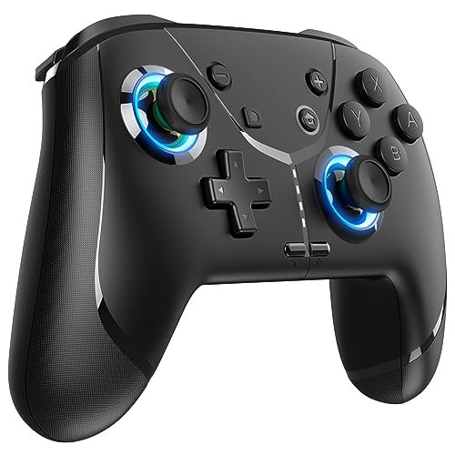 Wireless Switch Pro Controller for Nintendo Switch/Lite/OLED, Bluetooth Gaming Controller for iPhone/Android/Phone/PC/Steam/Mac/iOS/iPad/TV with Programmable/Vibration/Motion Control/Turbo/Wakeup/RGB Wireless Switch Pro Controller for Nintendo Switch/Lite/OLED, Bluetooth Gaming Controller for iPhone/Android/Phone/PC/Steam/Mac/iOS/iPad/TV with Programmable/Vibration/Motion Control/Turbo/Wakeup/RGB